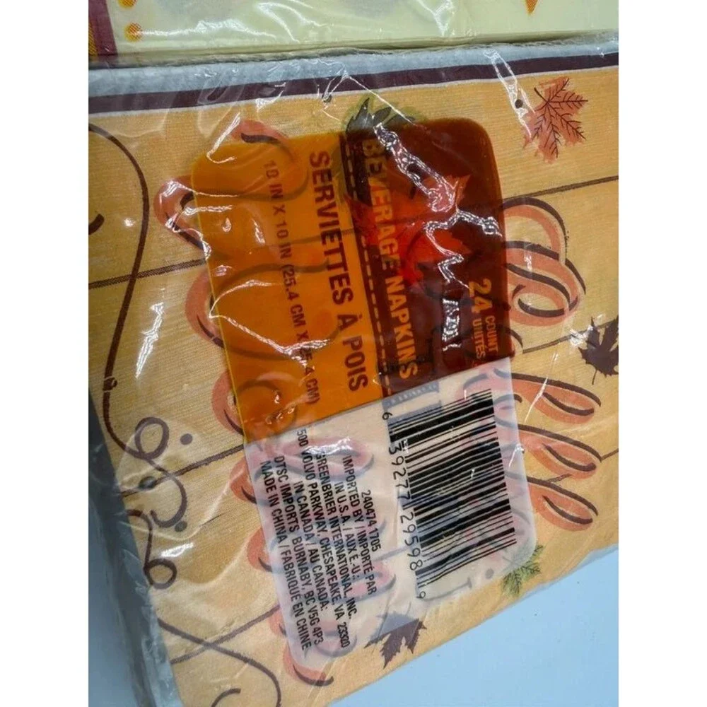 Vintage Fall napkins
